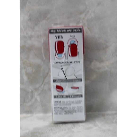 imPRESS Color Press on Nails Rising Sun Red Matte Finish Short Squoval New - Picture 3 of 6